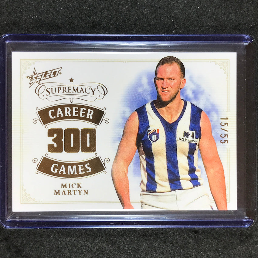 2024 Select AFL Supremacy MICK MARTYN Career Games 15/55 #MMN