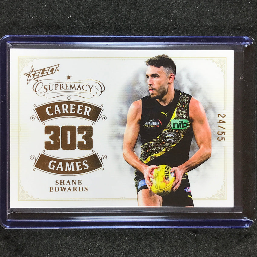 2024 Select AFL Supremacy SHANE EDWARDS Career Games 24/55 #SE