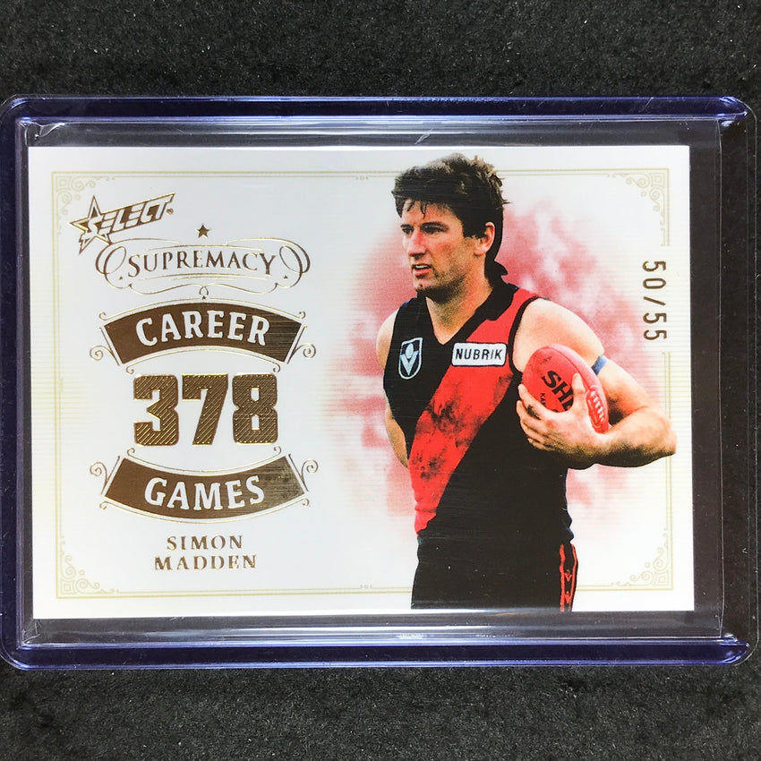 2024 Select AFL Supremacy SIMON MADDEN Career Games 50/55 #SMN