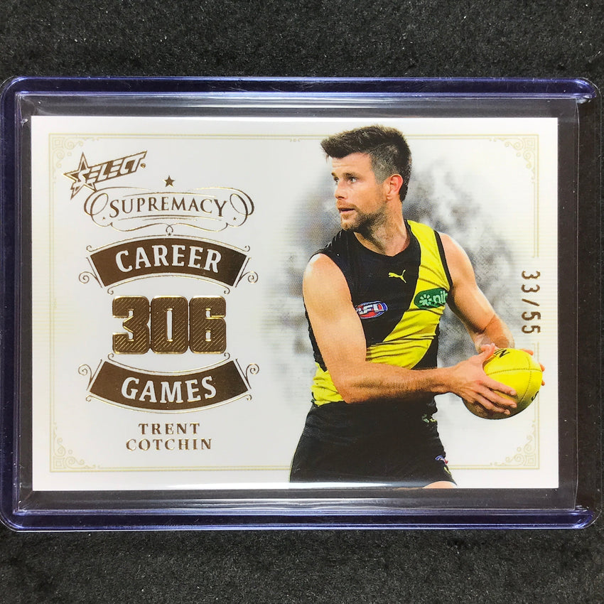 2024 Select AFL Supremacy TRENT COTCHIN Career Games 33/55 #TC