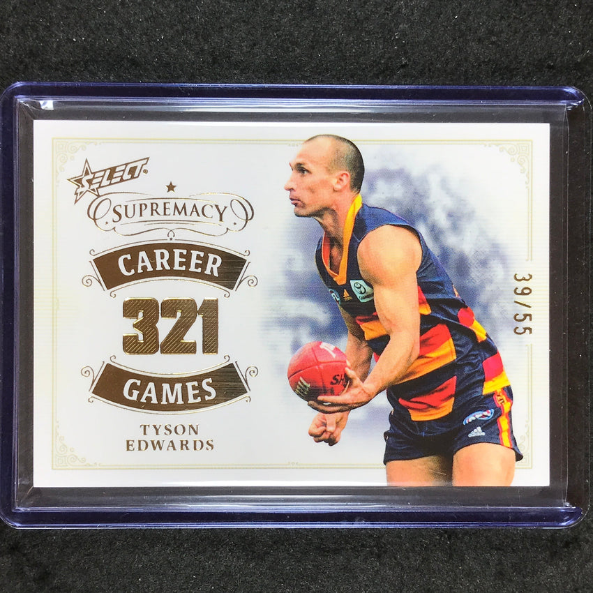 2024 Select AFL Supremacy TYSON EDWARDS Career Games 39/55 #TE