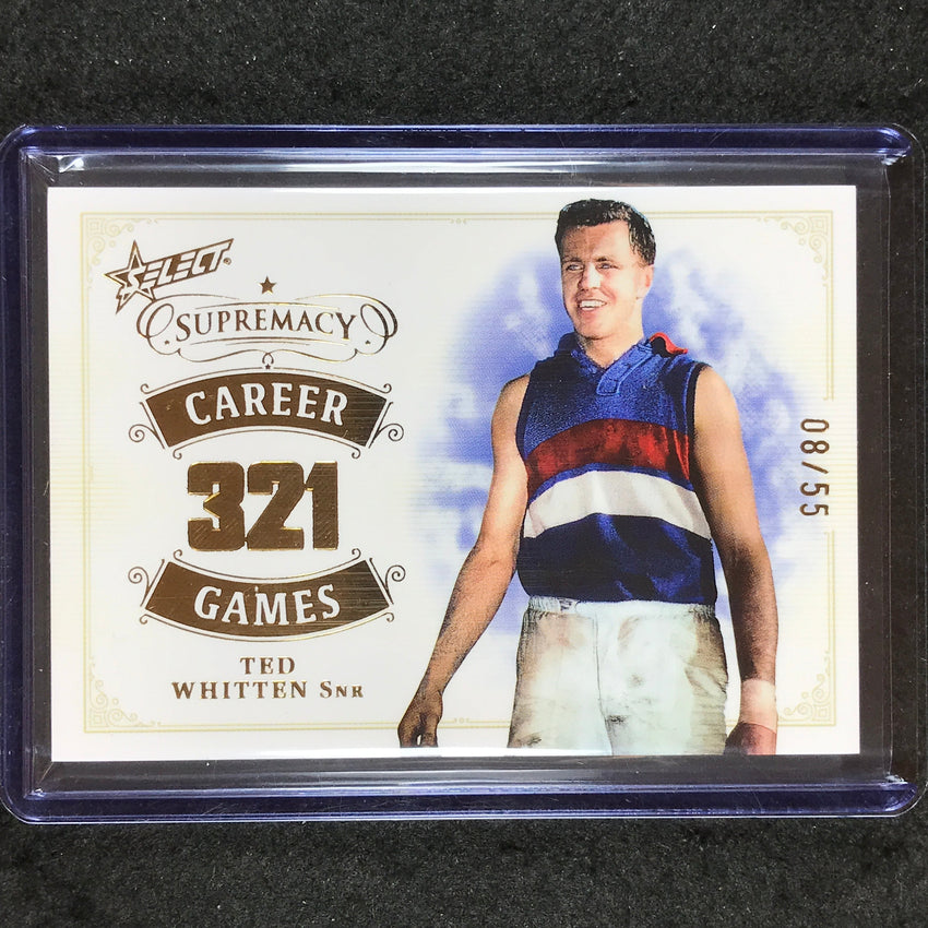 2024 Select AFL Supremacy TED WHITTEN SNR Career Games 8/55 #TWS