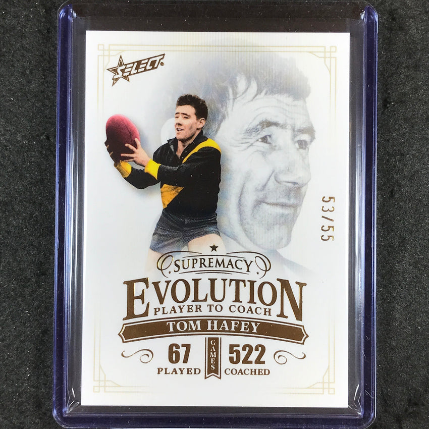 2024 Select AFL Supremacy TOM HAFEY Evolution 53/55 #13