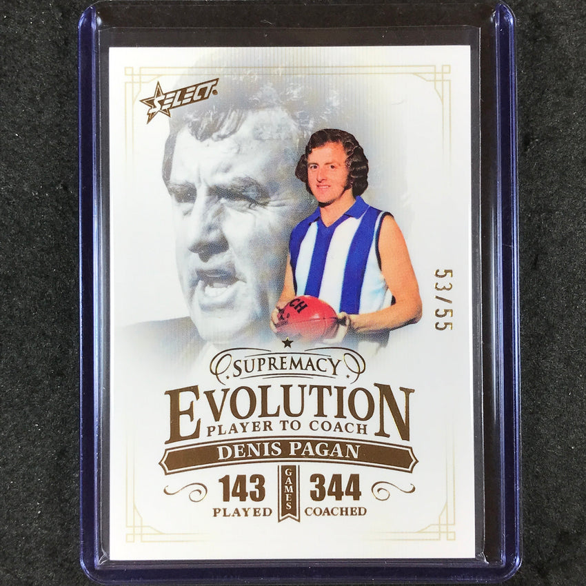 2024 Select AFL Supremacy DENIS PAGAN Evolution 53/55 #21