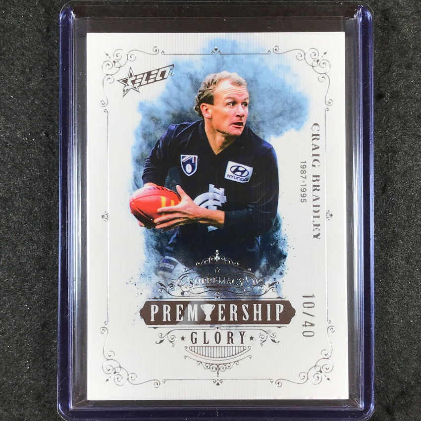2024 Select AFL Supremacy CRAIG BRADLEY Premiership Glory 10/40 #65