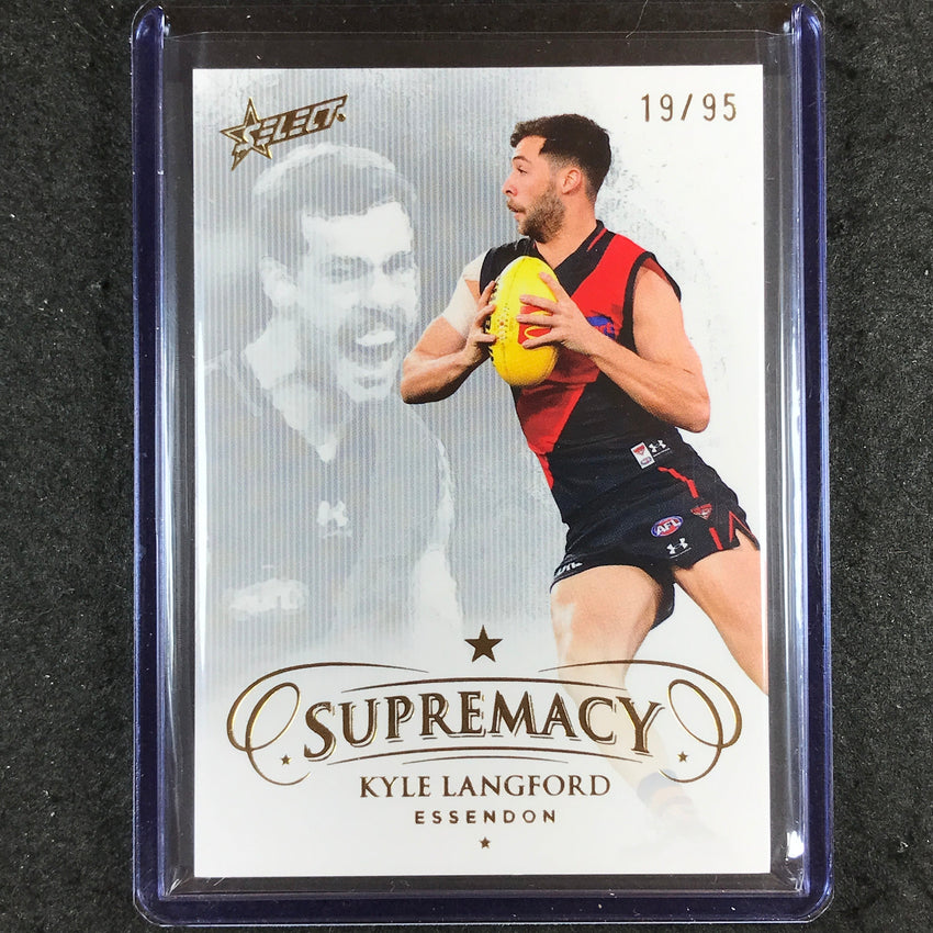 2024 Select AFL Supremacy KYLE LANGFORD Gold 19/95 #38