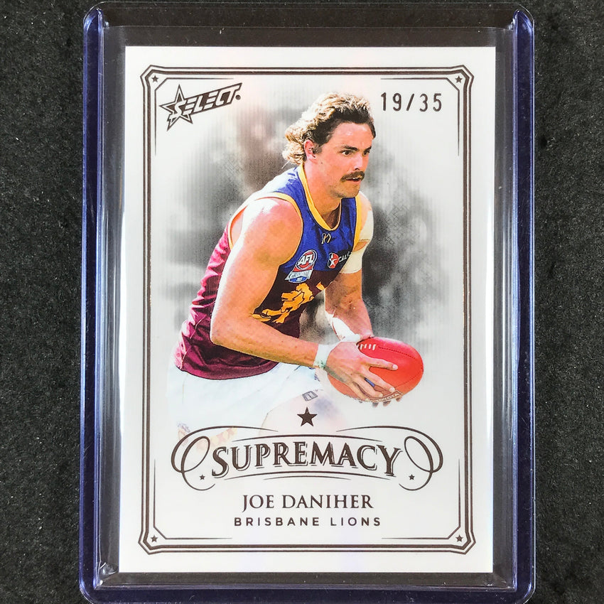 2024 Select AFL Supremacy JOE DANIHER Black Pearl 19/35 #13