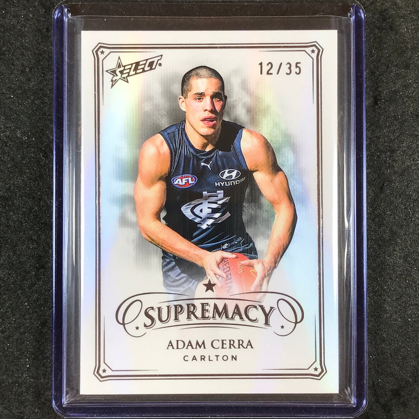 2024 Select AFL Supremacy ADAM CERRA Black Pearl 12/35 #19