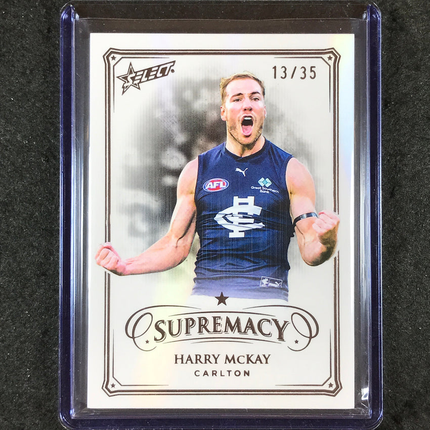 2024 Select AFL Supremacy HARRY MCKAY Black Pearl 13/35 #24
