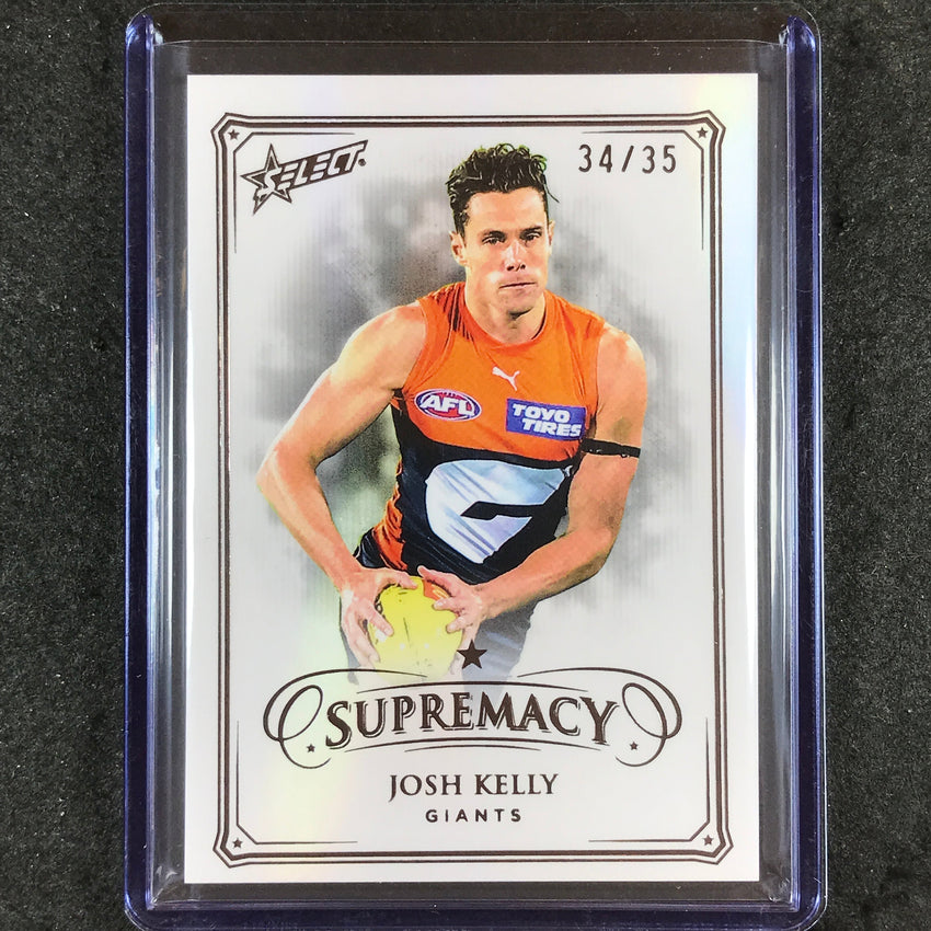 2024 Select AFL Supremacy JOSH KELLY Black Pearl 34/35 #69