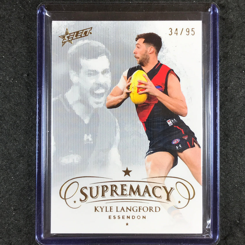2024 Select AFL Supremacy KYLE LANGFORD Gold 34/95 #38