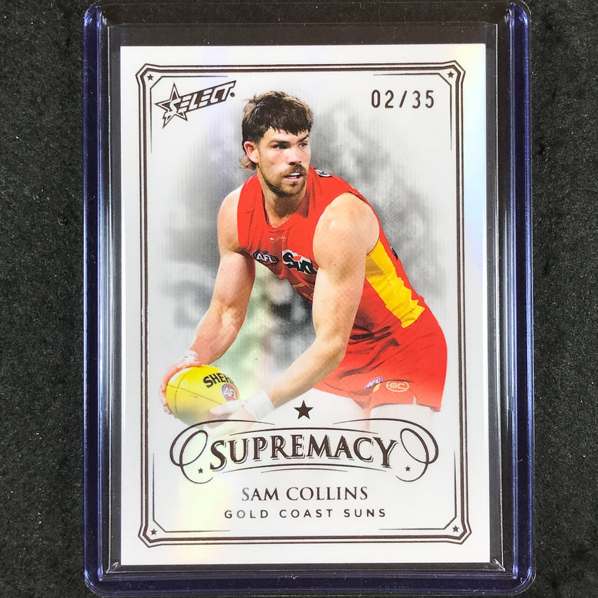 2024 Select AFL Supremacy SAM COLLINS Black Pearl 2/35 #74