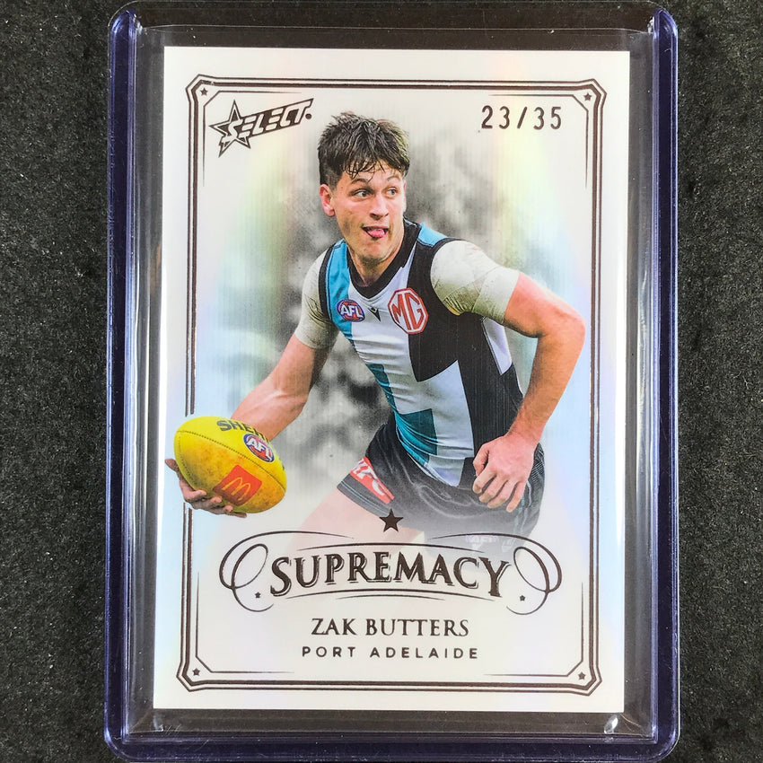 2024 Select AFL Supremacy ZAK BUTTERS Black Pearl 23/35 #110