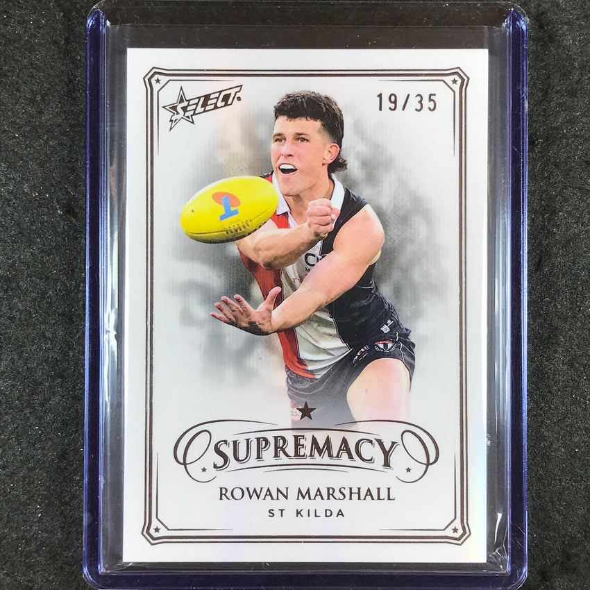 2024 Select AFL Supremacy ROWAN MARSHALL Black Pearl 19/35 #129
