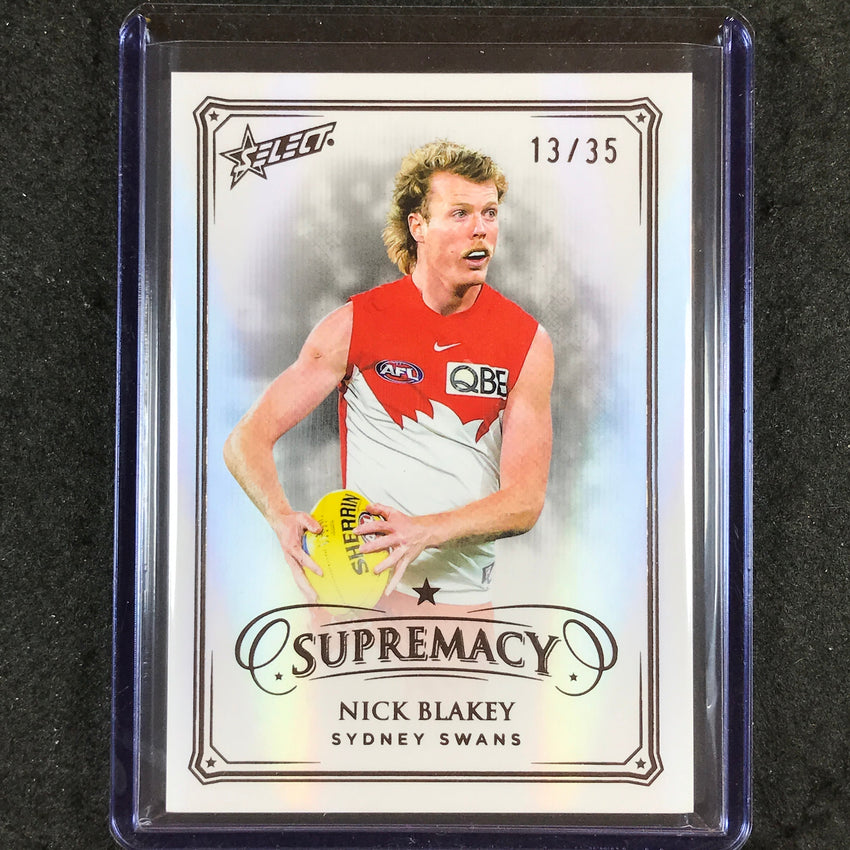 2024 Select AFL Supremacy NICK BLAKEY Black Pearl 13/35 #136