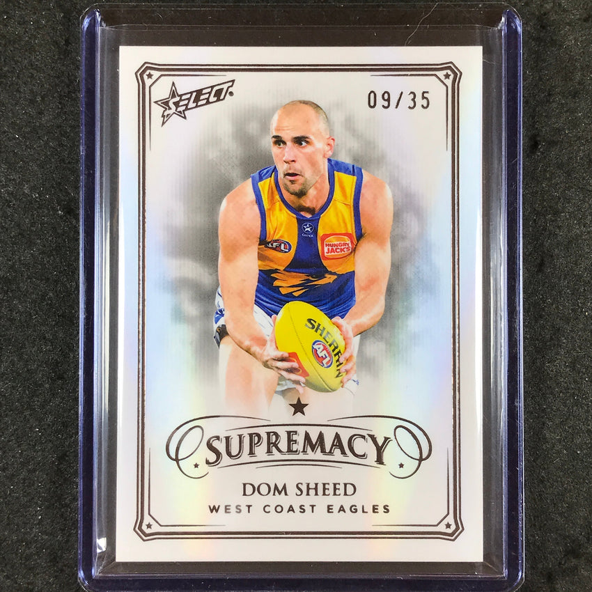 2024 Select AFL Supremacy DOM SHEED Black Pearl 9/35 #153
