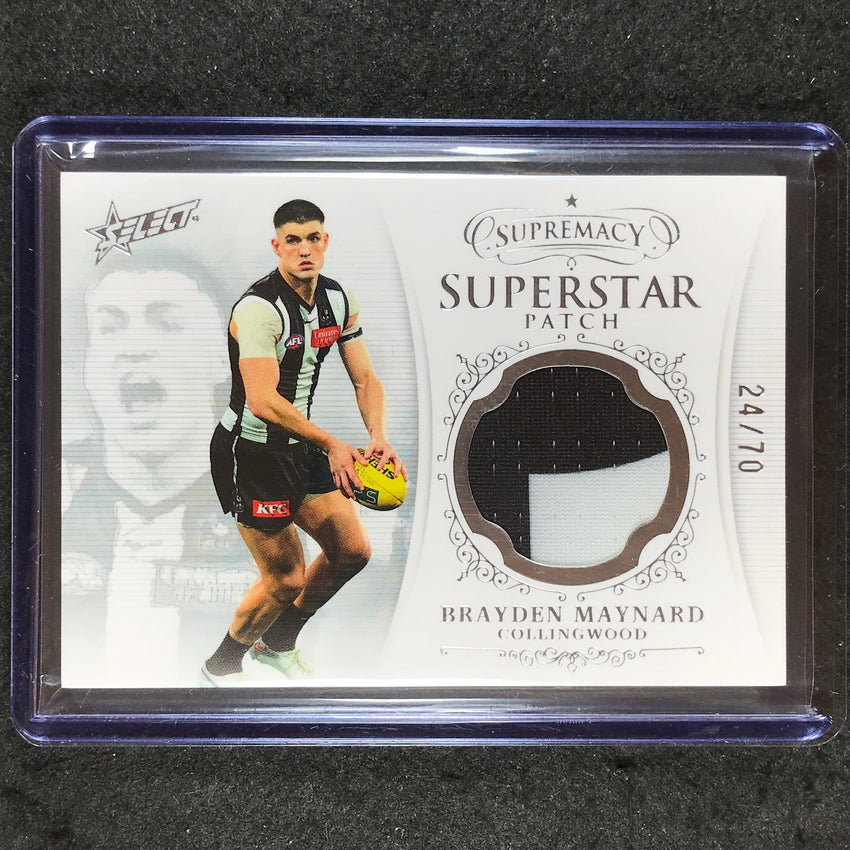 2024 Select AFL Supremacy BRAYDEN MAYNARD Superstar Patch 24/70 #8