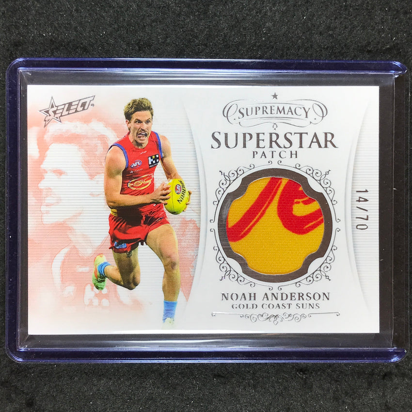 2024 Select AFL Supremacy NOAH ANDERSON Superstar Patch 14/70 #18