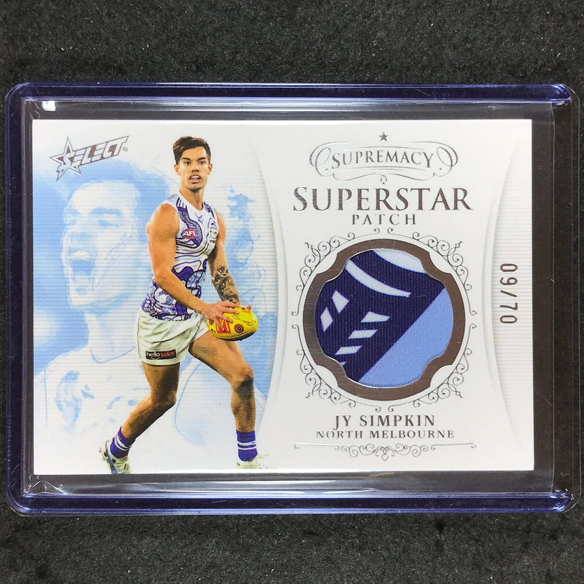 2024 Select AFL Supremacy JY SIMPKIN Superstar Patch 9/70 #24