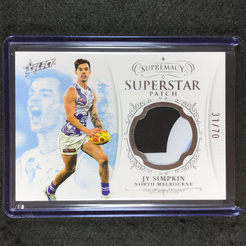 2024 Select AFL Supremacy JY SIMPKIN Superstar Patch 31/70 #24