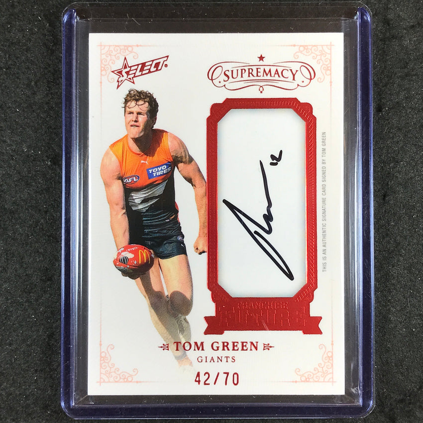 2024 Select AFL Supremacy TOM GREEN Franchise Future Signature Auto 42/70 #15