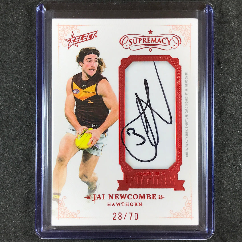 2024 Select AFL Supremacy JAI NEWCOMBE Franchise Future Signature Auto 28/70 #20