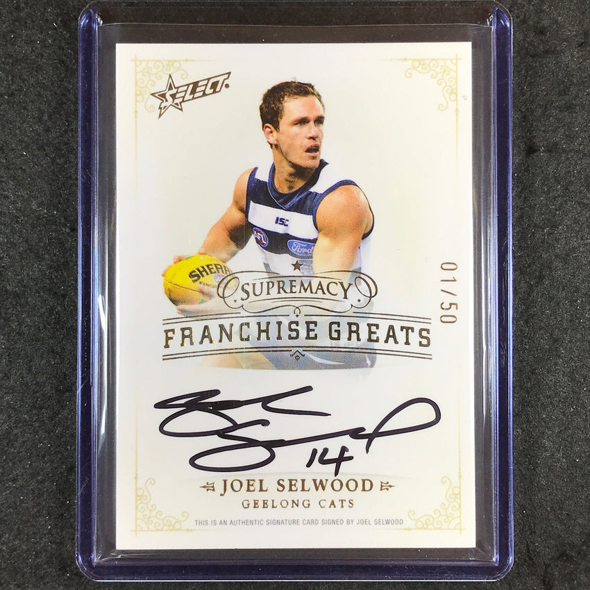 2024 Select AFL Supremacy JOEL SELWOOD Franchise Greats Signature Auto 1/50 #14