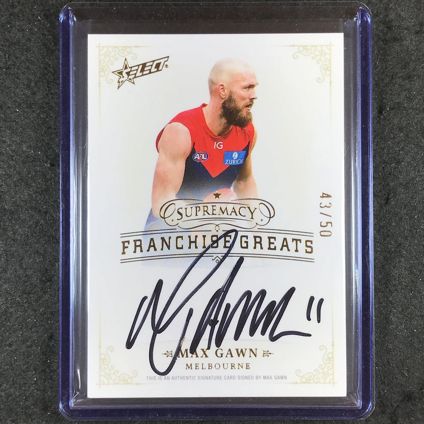 2024 Select AFL Supremacy MAX GAWN Franchise Greats Signature Auto 43/50 #22