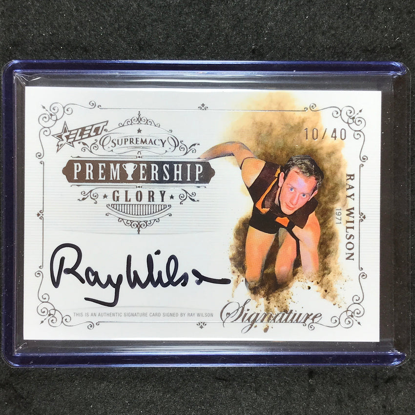 2024 Select AFL Supremacy RAY WILSON Premiership Glory Signature Auto 10/40 #74