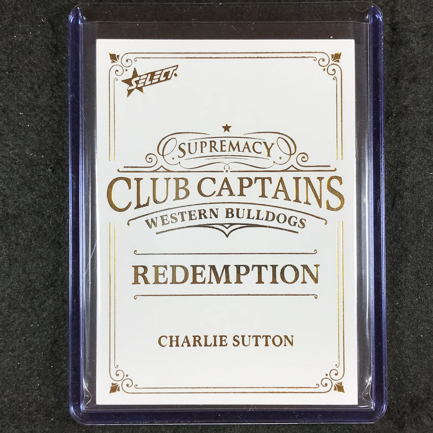 2024 Select AFL Supremacy CHARLIE SUTTON Club Captains Redemption 50/70