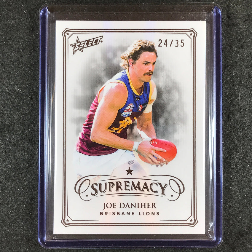 2024 Select AFL Supremacy JOE DANIHER Black Pearl 24/35 #13