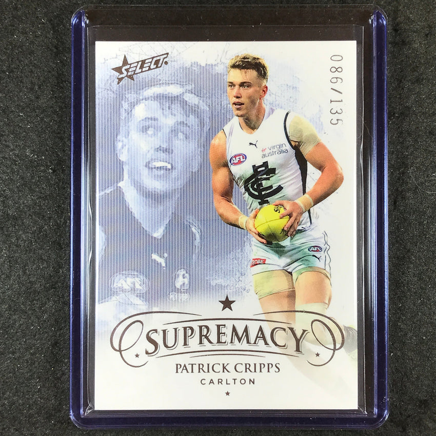 2021 Select AFL Supremacy PATRICK CRIPPS Base Silver 86/135 #13