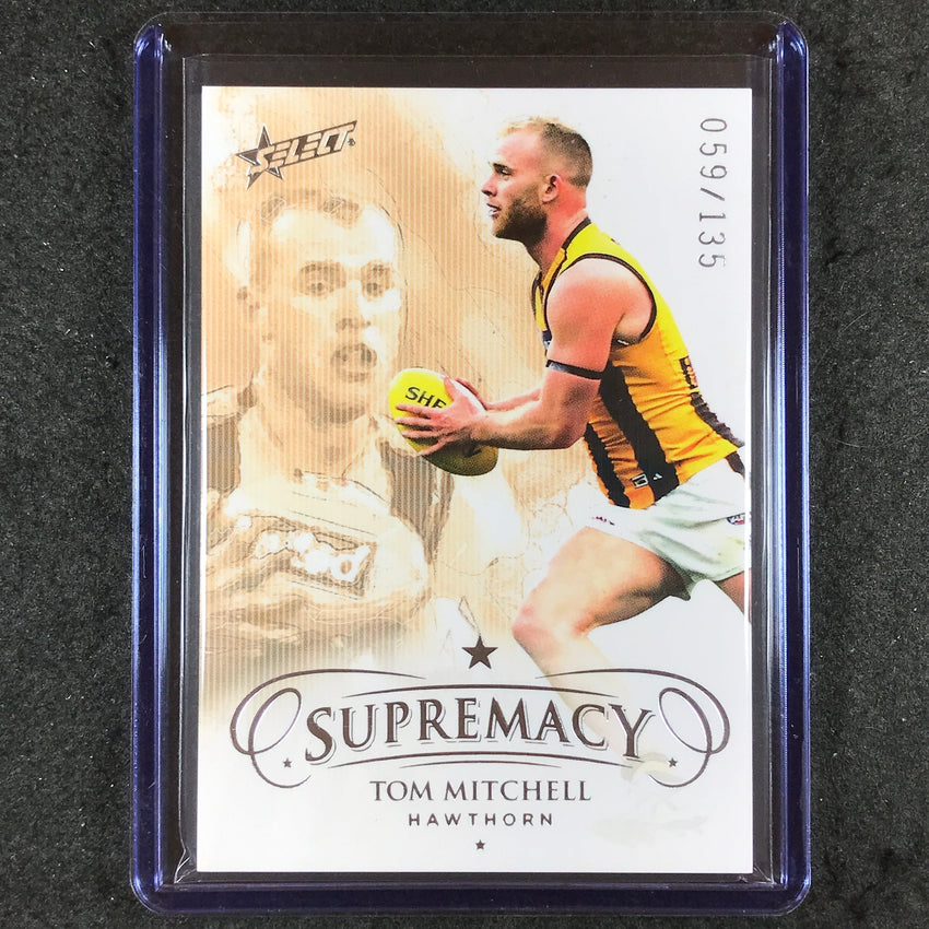 2021 Select AFL Supremacy TOM MITCHELL Base Silver 59/135 #57