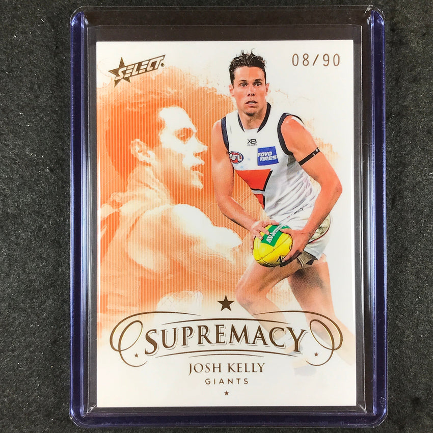 2021 Select AFL Supremacy JOSH KELLY Base Gold 8/90 #46