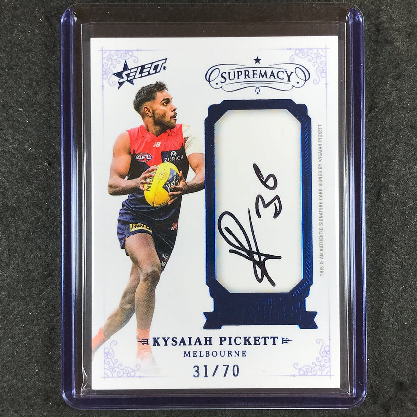 2021 Select AFL Supremacy KYSAIAH PICKETT Franchise Future Signature Auto 31/70