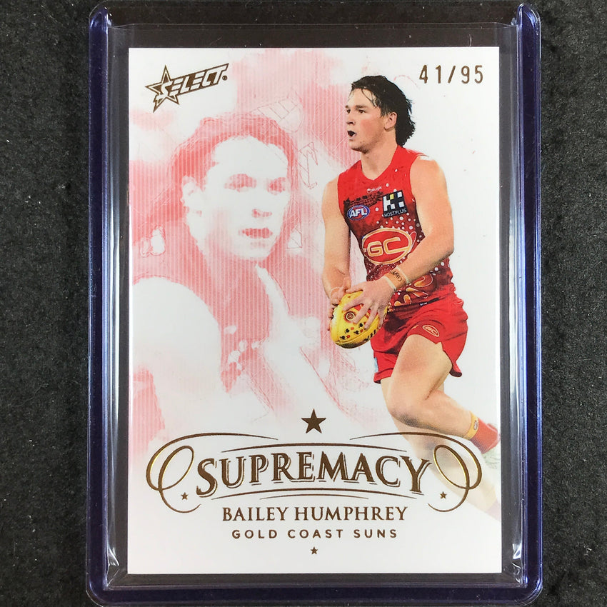 2024 Select AFL Supremacy BAILEY HUMPHREY Gold 41/95 #75