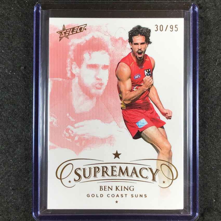 2024 Select AFL Supremacy BEN KING Gold 30/95 #76