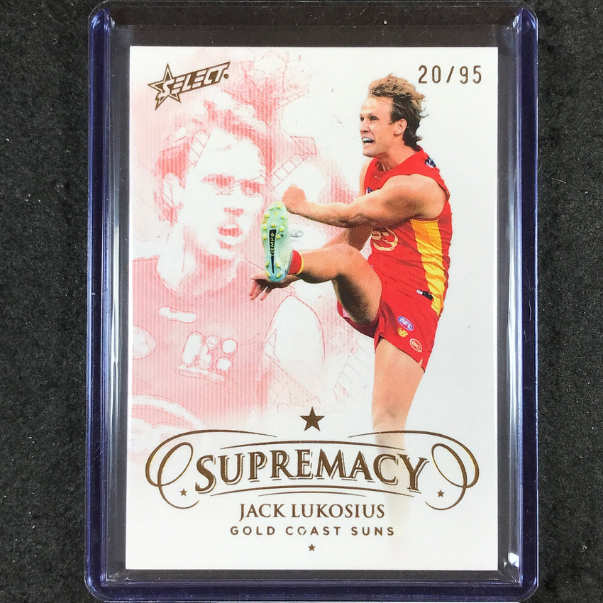 2024 Select AFL Supremacy JACK LUKOSIUS Gold 20/95 #77