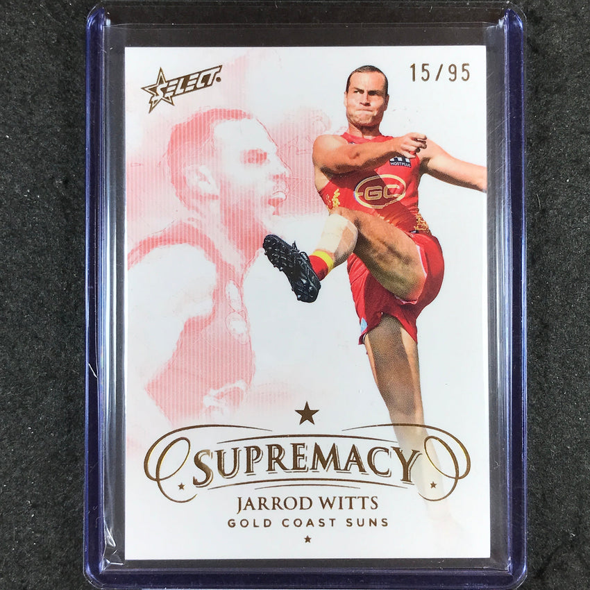 2024 Select AFL Supremacy JARROD WITTS Gold 15/95 #81