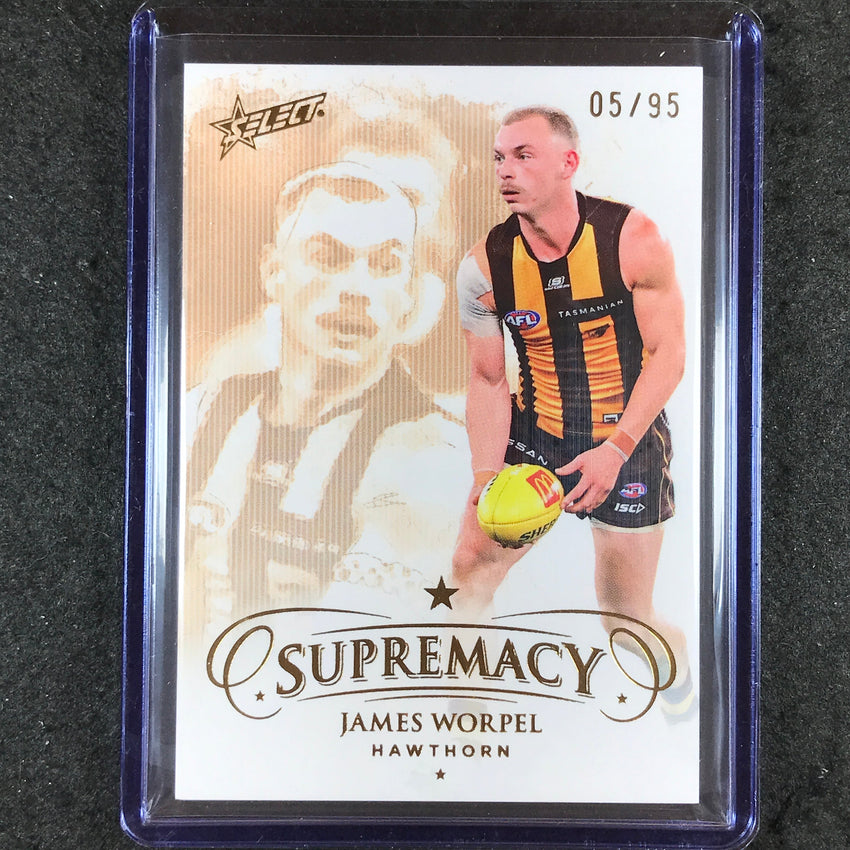 2024 Select AFL Supremacy JAMES WORPEL Gold 5/95 #90