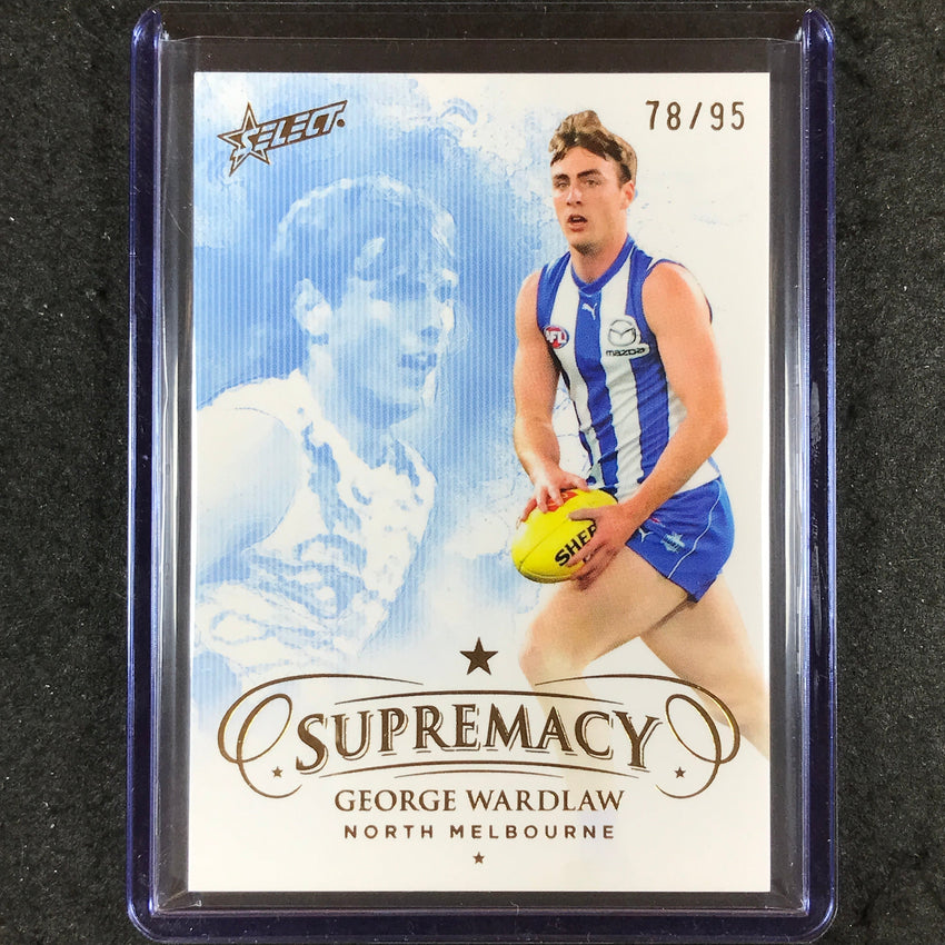 2024 Select AFL Supremacy GEORGE WARDLAW Gold 78/95 #107