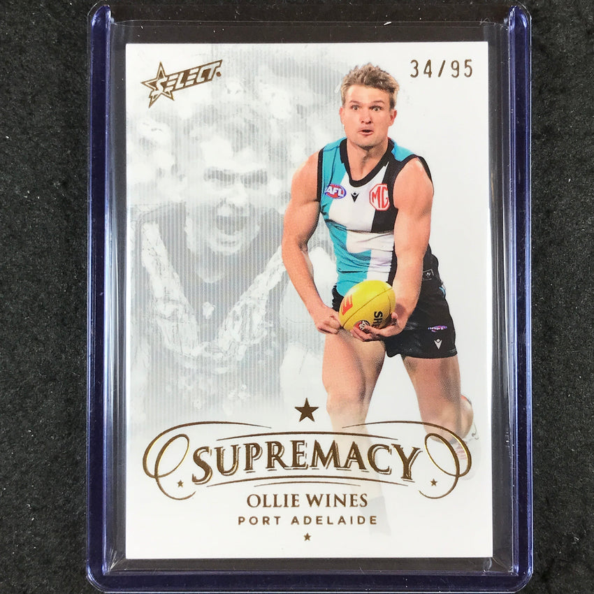 2024 Select AFL Supremacy OLLIE WINES Gold 34/95 #117
