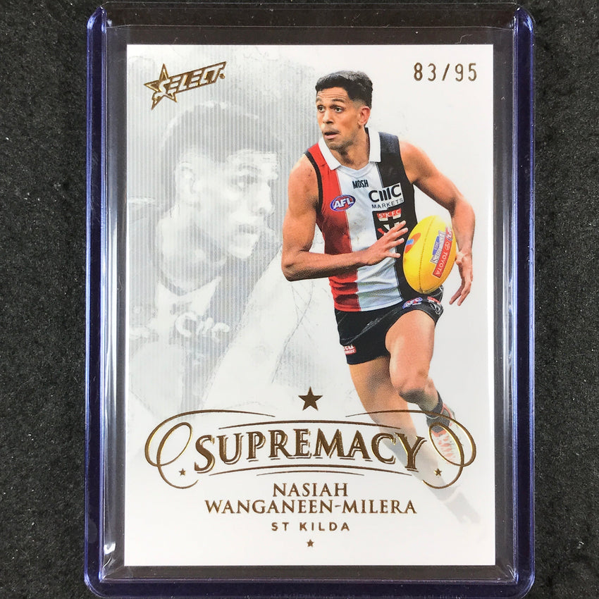 2024 Select AFL Supremacy NASIAH WANGANEEN-MILERA Gold 83/95 #134