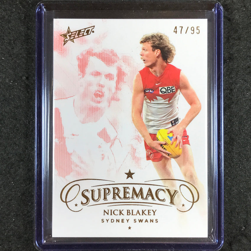 2024 Select AFL Supremacy NICK BLAKEY Gold 47/95 #136