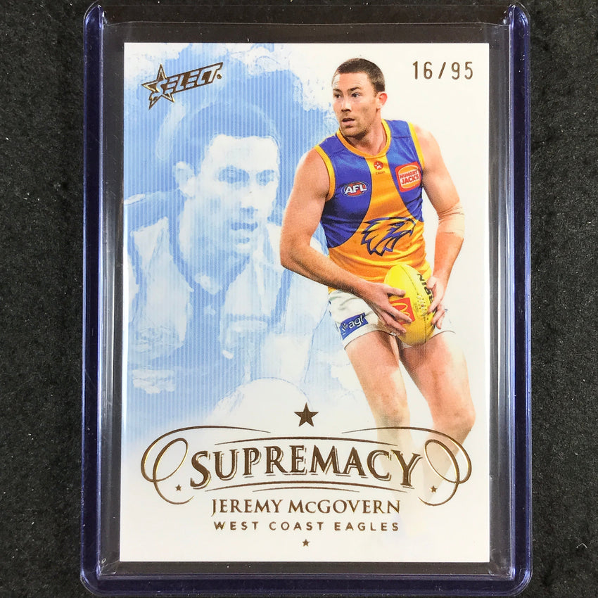 2024 Select AFL Supremacy JEREMY MCGOVERN Gold 16/95 #151