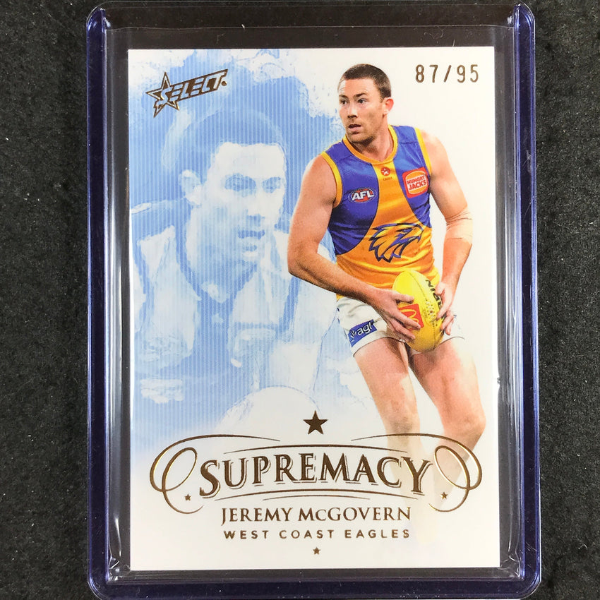 2024 Select AFL Supremacy JEREMY MCGOVERN Gold 87/95 #151