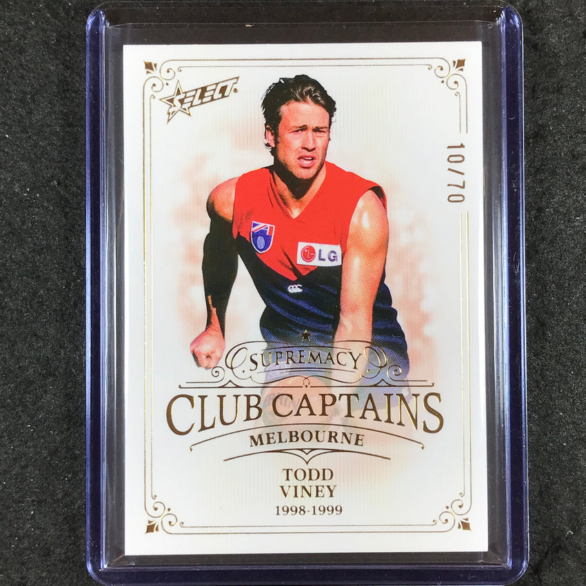 2024 Select AFL Supremacy TODD VINEY Club Captains 10/70 #42