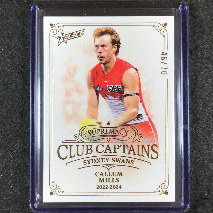 2024 Select AFL Supremacy CALLUM MILLS Club Captains 46/70 #61