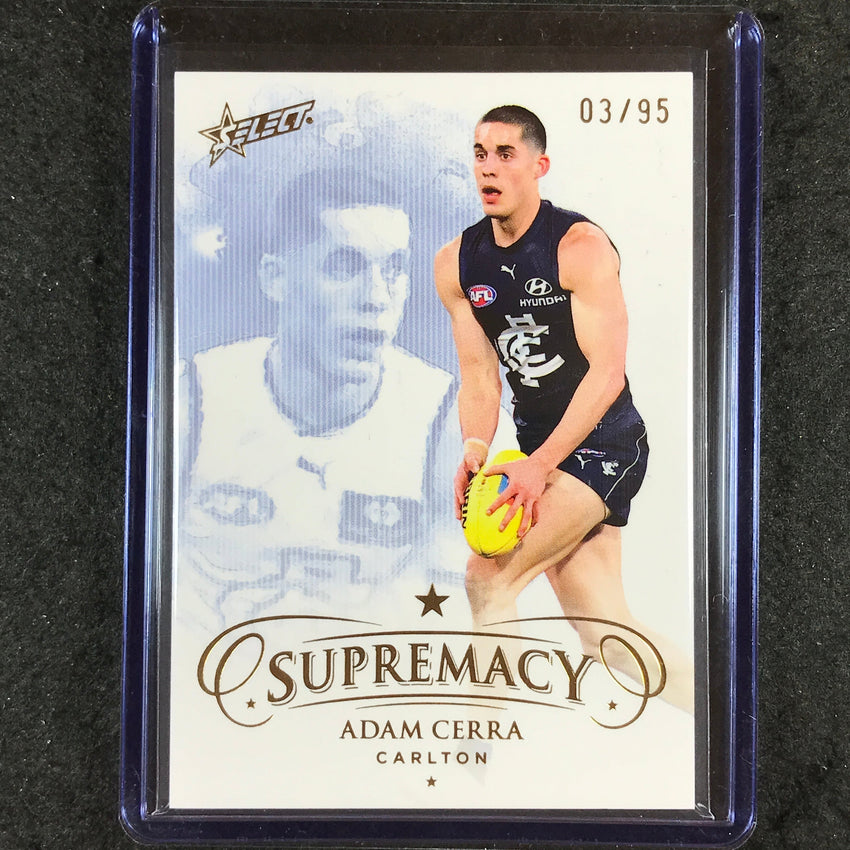 2024 Select AFL Supremacy ADAM CERRA Gold 3/95 #19