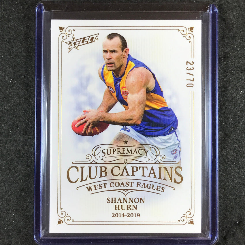 2024 Select AFL Supremacy SHANNON HURN Club Captains 23/70 #66
